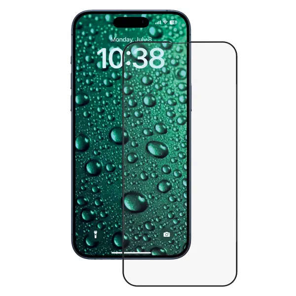 Folie de protectie Ecran Anank 5X Reinforced Invisible pentru Apple iPhone 17 Pro, Sticla Securizata, Full Glue, 3D, Neagra