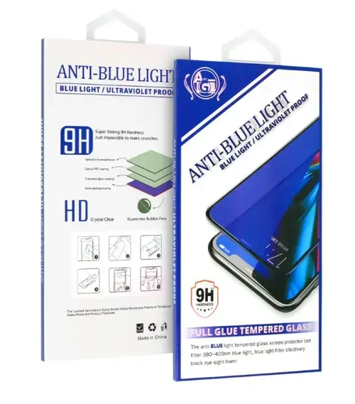 Folie de protectie Ecran Anti Blue Light OEM pentru Samsung Galaxy A32 A325, Sticla Securizata, Full Glue, Neagra