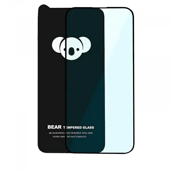 Folie de protectie Ecran Bear HD pentru Oppo Reno14 F / Reno14, Sticla Securizata, Full Glue, Neagra