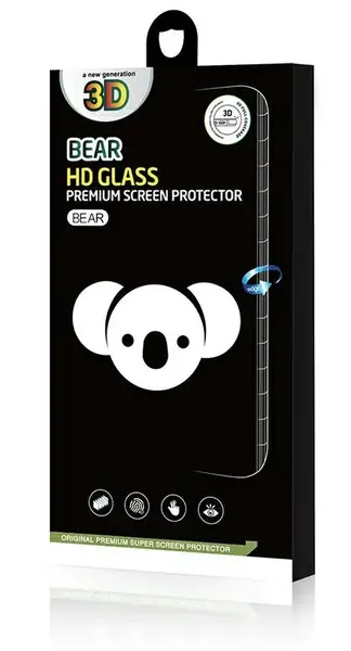 Folie de protectie Ecran Bear HD pentru Samsung Galaxy S24 Ultra S928, Sticla Securizata, Full Glue, Neagra