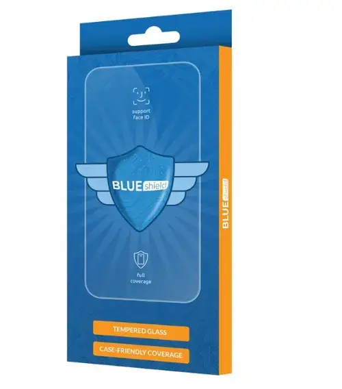 Folie de protectie Ecran Blue Shield pentru Oppo A80, Sticla Securizata, Full Glue, Case Friendly, Neagra