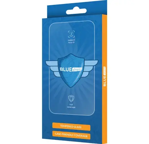 Folie de protectie Ecran Blue Shield pentru Samsung Galaxy A23 5G A236, Sticla Securizata, Full Glue, Case Friendly, Neagra