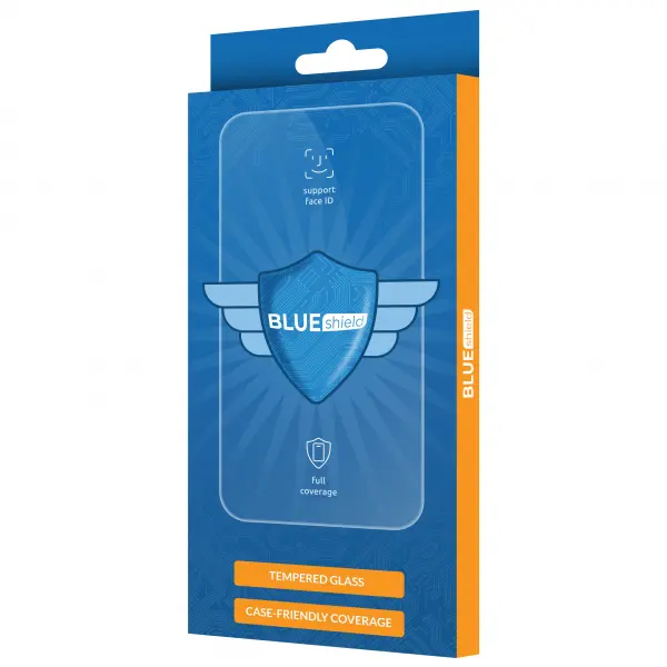 Folie de protectie Ecran BLUE Shield pentru Samsung Galaxy A14 A145 / A14 5G A146, Sticla Securizata, Full Glue, Case Friendly, Neagra