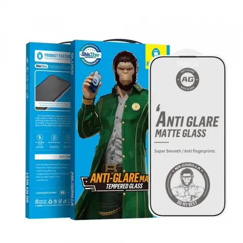 Folie de protectie Ecran Blueo Anti-Glare pentru Apple iPhone 11 / XR, Sticla Securizata, Full Glue