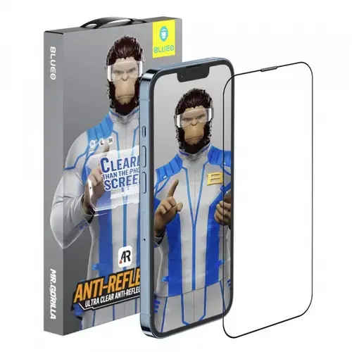 Folie de protectie Ecran Blueo Anti-Reflective HD Applicator Pro pentru Apple iPhone Air, Sticla Securizata, Full Glue