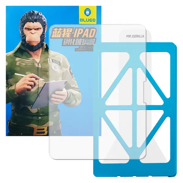 Folie de protectie Ecran Blueo HD Applicator Pro pentru Apple iPad Pro 13 (2024), Sticla Securizata, Full Glue