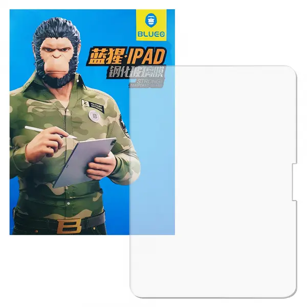 Folie de protectie Ecran Blueo HD pentru Apple iPad Air 13 (2024), Sticla Securizata, Full Glue