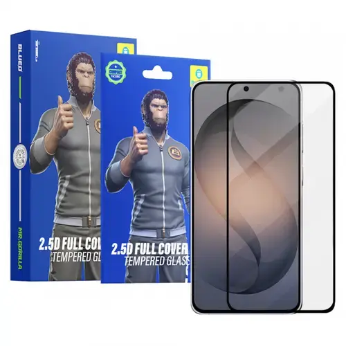 Folie de protectie Ecran Blueo HD pentru Samsung Galaxy S26 S942, Sticla Securizata, Full Glue, 2.5D, Set 5 bucati, Neagra