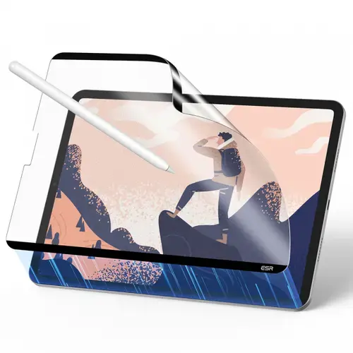 Folie de protectie Ecran ESR Paper Feel Magnetic pentru Apple iPad Air 13 (2025) / Air 13 (2024), Plastic (Transparent)