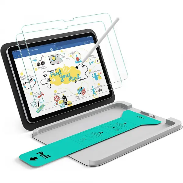 Folie de protectie Ecran ESR Paper Feel UltraFit pentru Apple iPad Air 13 (2026) / Pro 13 (2025), Plastic, Set 2 bucati