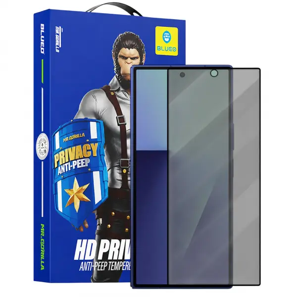 Folie de protectie Ecran Exterior Privacy Blueo Anti-Peep pentru Samsung Galaxy Z Fold8 Ultra F976 / Z Fold7 F966, Sticla Securizata, Full Glue