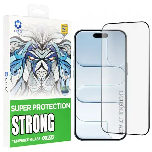 Folie de protectie Ecran Lito D+ Max Strong pentru Apple iPhone Air, Sticla Securizata, Full Glue