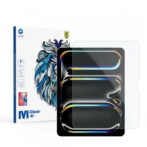 Folie de protectie Ecran Matte Lito Classic pentru Apple iPad Pro 13 (2024), Sticla Securizata, Full Glue, 2.5D