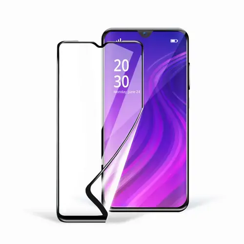 Folie de protectie Ecran OEM Ceramic pentru Samsung Galaxy A54 A546, Sticla securizata, Full Glue, 5D, Neagra
