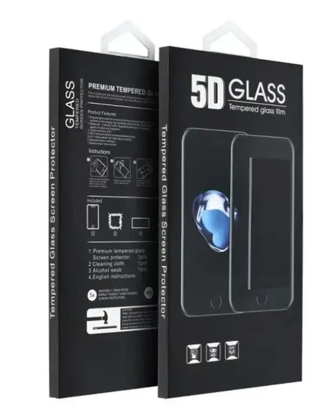 Folie de protectie Ecran OEM pentru Apple iPhone 16 Pro Max, Sticla Securizata, Full Glue, 5D, Neagra