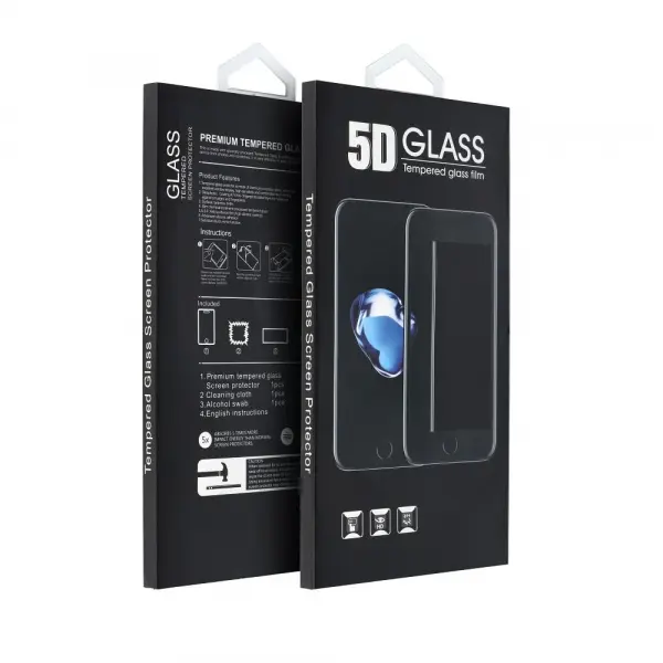 Folie de protectie Ecran OEM pentru Apple iPhone 17 Air, Sticla Securizata, Full Glue, 5D, Neagra