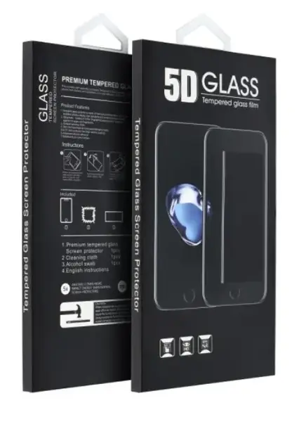 Folie de protectie Ecran OEM pentru Motorola Moto G04s / E14 / G24 Power / G04 / G24, Sticla Securizata, Full Glue, 5D, Neagra
