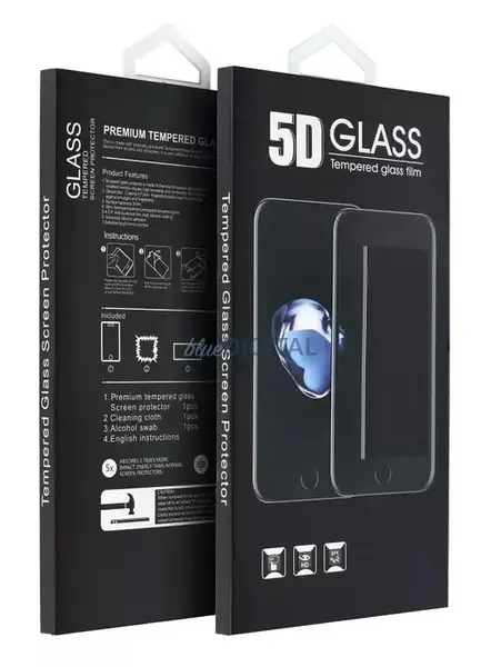 Folie de protectie Ecran OEM pentru Motorola Moto G35, Sticla Securizata, Full Glue, 5D, Neagra