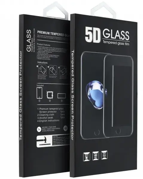 Folie de protectie Ecran OEM pentru Motorola Moto G57 / G67 Power / G57 Power, Sticla Securizata, Full Glue, 5D, Neagra