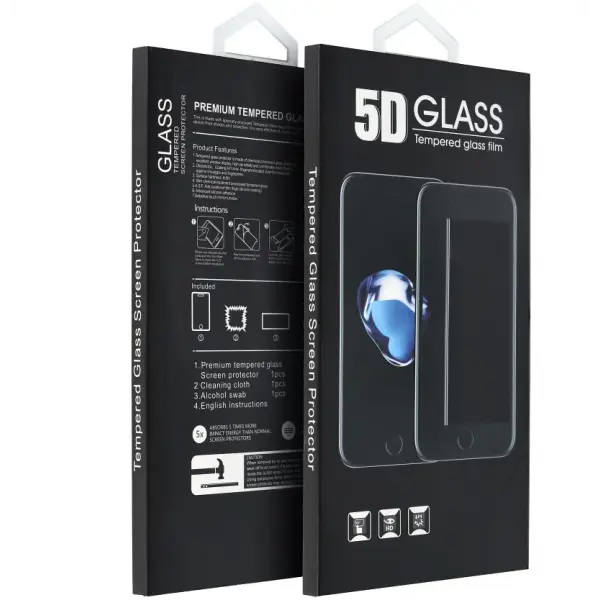 Folie de protectie Ecran OEM pentru Samsung Galaxy A57 5G, Sticla Securizata, Full Glue, 5D, Neagra