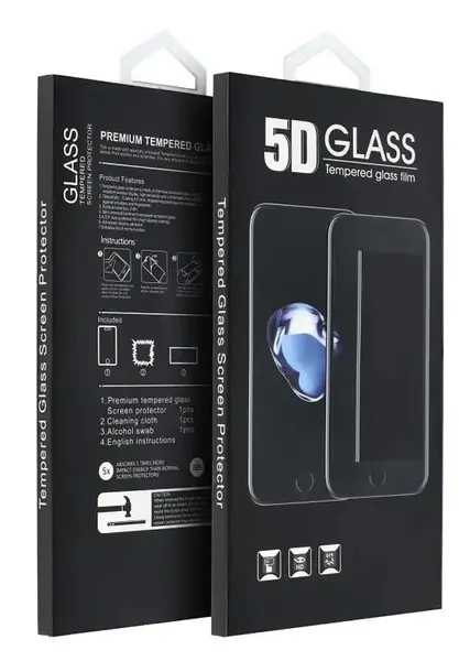 Folie de protectie Ecran OEM pentru Xiaomi Redmi Note 14 5G / Note 14 4G, Sticla Securizata, Full Glue, 5D, Neagra