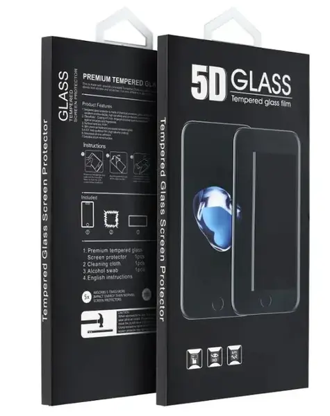 Folie de protectie Ecran OEM pentru Xiaomi Redmi Note 14 Pro, Sticla Securizata, Full Glue, 5D, Neagra