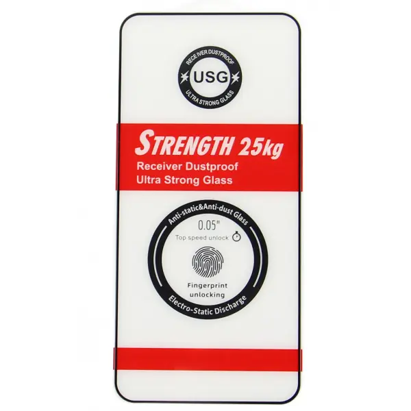 Folie de protectie Ecran OEM Ultra Strong 25KG pentru Samsung Galaxy S25 Ultra S938, Sticla Securizata, Full Glue, 2.5D, Neagra