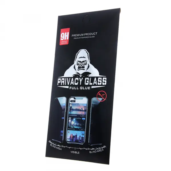 Folie de protectie Ecran Privacy OEM pentru Samsung Galaxy S25 S931, Sticla Securizata, Full Glue