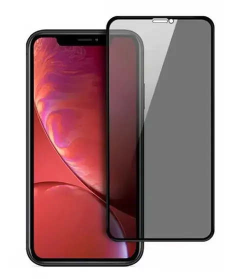 Folie de protectie Ecran Privacy OEM Updated pentru Apple iPhone 16 Pro, Sticla Securizata, Full Glue