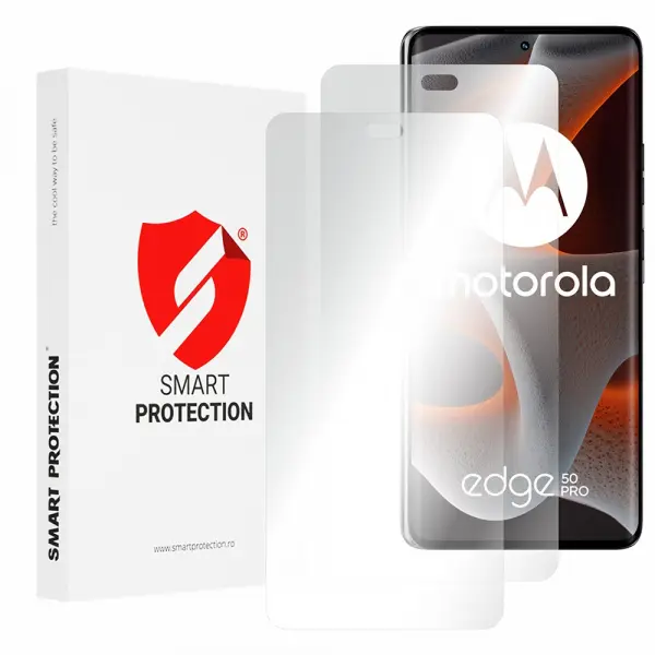 Folie de protectie Ecran Smart Protection Premium Classic pentru Motorola Edge 50 Pro, Plastic, Set 2 bucati