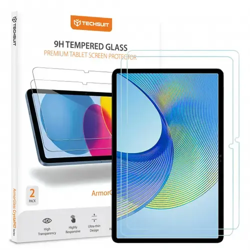 Folie de protectie Ecran Techsuit ArmorGlass CrystalHD pentru Honor Pad X9a / X9, Sticla Securizata, Full Glue, Set 2 bucati