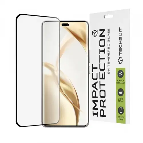 Folie de protectie Ecran Techsuit pentru Honor 200 Pro, Sticla Securizata, Full Glue, 111D