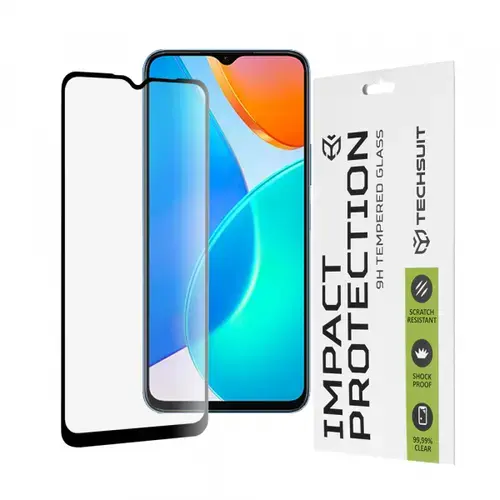 Folie de protectie Ecran Techsuit pentru Honor 70 Lite / X6 / X8 5G, Sticla Securizata, Full Glue, 111D