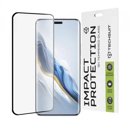 Folie de protectie Ecran Techsuit pentru Honor Magic6 Pro, Sticla Securizata, Full Glue, 111D