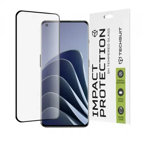 Folie de protectie Ecran Techsuit pentru OnePlus Ace 2 Pro / Ace 2 / 11R / 11 / 10 Pro, Sticla Securizata, Full Glue, 111D