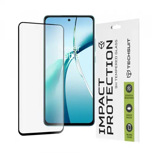 Folie de protectie Ecran Techsuit pentru OnePlus Nord CE4 Lite, Sticla Securizata, Full Glue, 111D (Transparent/Negru)