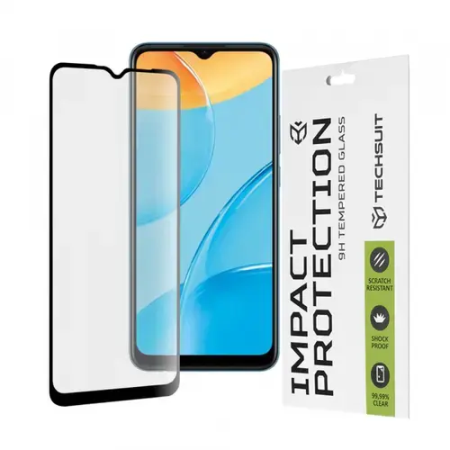 Folie de protectie Ecran Techsuit pentru Oppo A16s / A54s / A16 / A15s / A15, Sticla Securizata, Full Glue, 111D