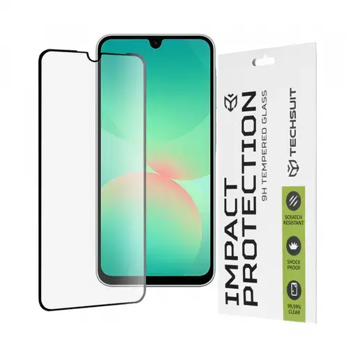 Folie de protectie Ecran Techsuit pentru Samsung Galaxy A26 A266, Sticla Securizata, Full Glue, 111D