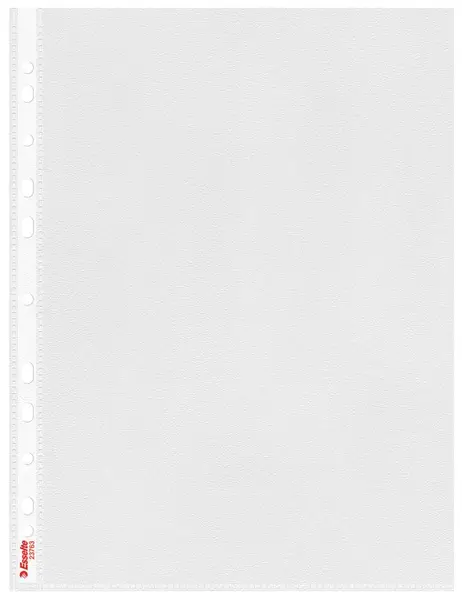 Folie de protectie Esselte A4 85 mic 100 buc/cutie standard partial reciclat si reciclabil Folie de protectie Esselte A4 85 mic 100 buc/cutie standard