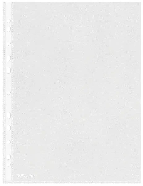 Folie de protectie Esselte Standard A4 43 microni deschidere superioara 100 bucati/set Folie de protectie Esselte Standard A4 43 microni deschidere superioara 100 bucati/set