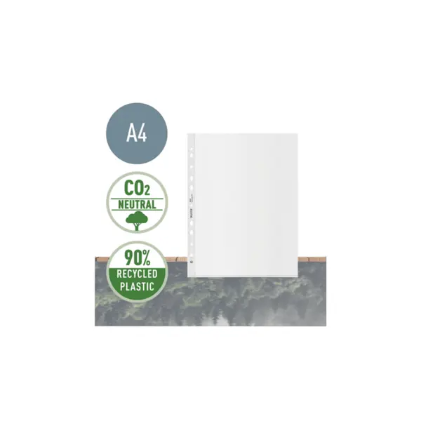 Folie de protectie Leitz Recycle PP reciclat si reciclabil A4 Maxi 100 mic 25 buc/ set standard Folie de protectie Leitz Recycle PP reciclat A4 Maxi 100 mic 25 buc/set standard