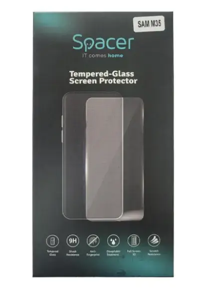 Folie de sticla Spacer SPPG-SM-GX-M35-TPU pentru Samsung Galaxy M35, Transparent