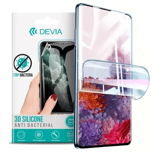 Folie Devia Silicon Antibacterian compatibila cu Huawei Mate 20 Pro
