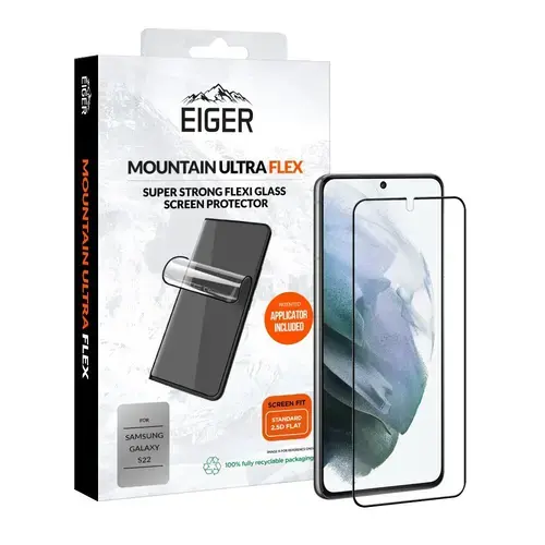 Folie Eiger Mountain Ultraflex 2.5D compatibila cu Samsung Galaxy S22, Clear