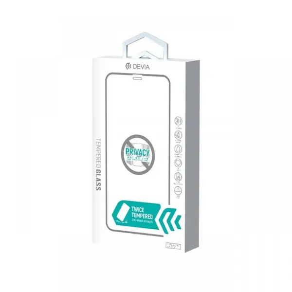 Folie iPhone 12 Mini Devia Sticla Real Series Privacy Twice Black