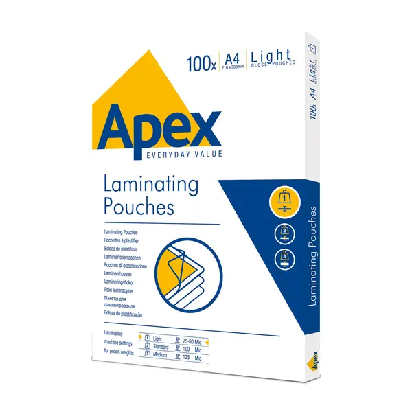 Folie laminat Apex A4 80 microni 100buc/top Folie laminat Apex A4 80 microni 100buc/top