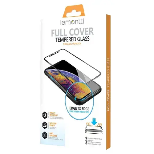 Folie Lemontti Sticla Full Fit compatibila cu Oppo A11s Black, 1 fata, 9H, 0.33mm