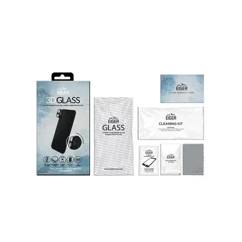 Folie Lentile Camera iPhone 11 Pro / Pro Max Eiger 3D Glass