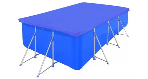 Folie pentru piscina dreptunghiulara din PE 90 g/mp 394 x 207 cm