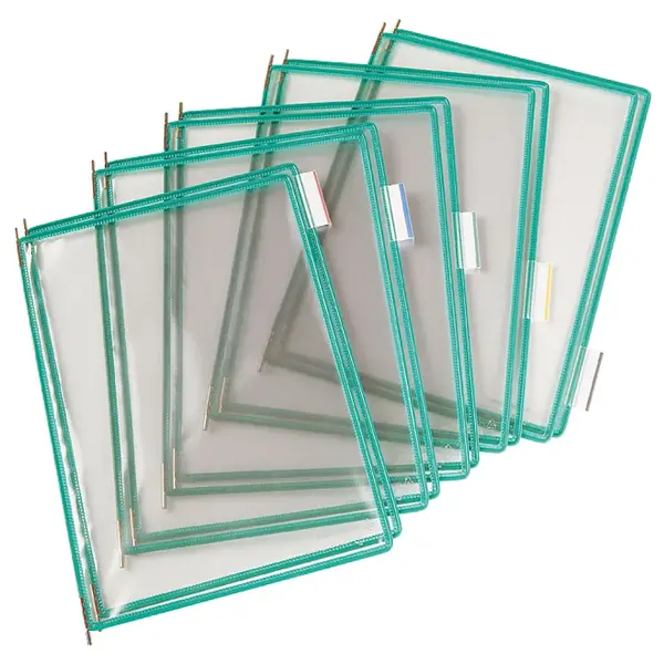 Folie pentru sistem de prezentare Tarifold A4 10 bucati/set Folie pentru sistem de prezentare Tarifold A4 10 bucati/set verde